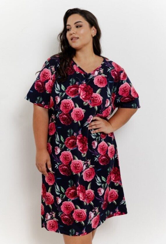 (2XL,3XL) Kokvilnas sieviešu naktskrekls CLAIRE 3358, TARO