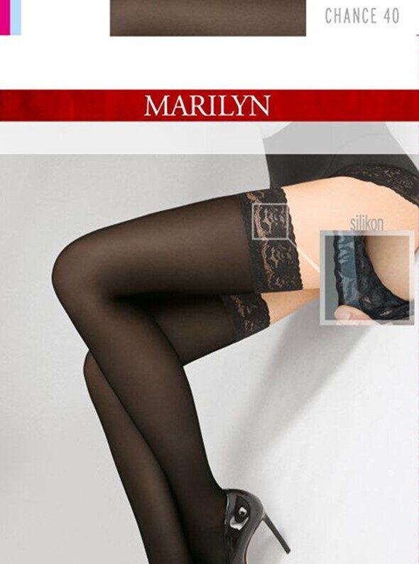 CHANCE 40 den, MARILYN matētas necaurspīdīgas pielīmējamās zeķes