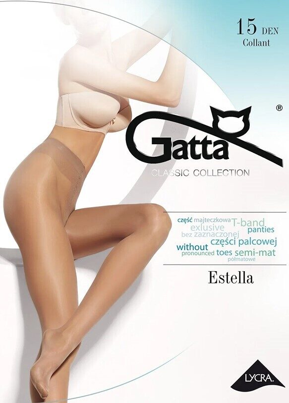 Zeķubikses ESTELLA 15 den, T-band, GATTA