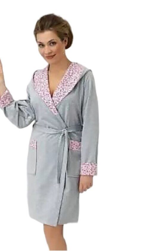 Kokvilnas sieviešu halāts DOROTA FR-010 (6 krāsas)