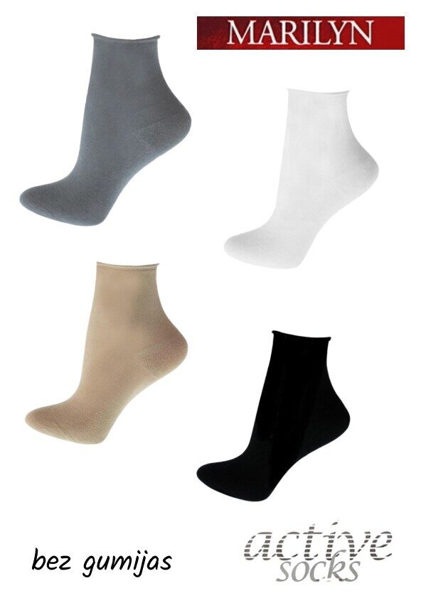 Kokvilnas īszeķes FORTE 948 NO STRESS bez gumijas no MARYLIN ACTIVE SOCKS