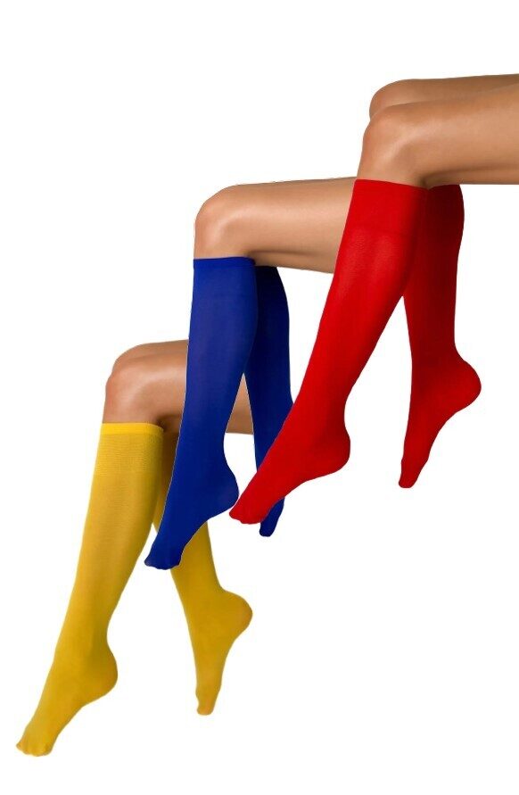 Krāsainas pusgarās zeķes no mikrošķiedras KATRIN 40, VENEZIANA (36 krāsas)