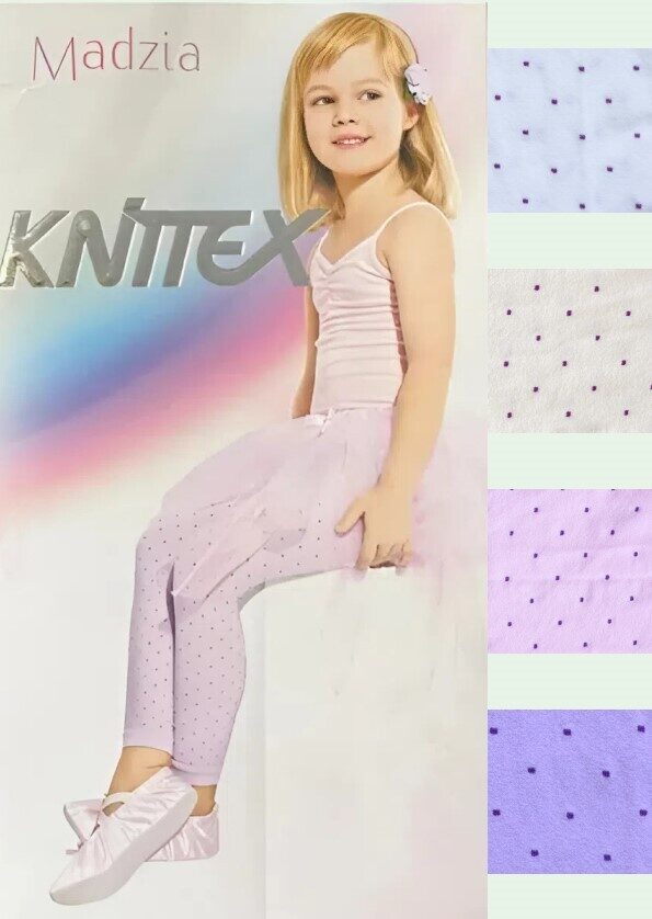 Legingi meitenem ar punktiņu rakstu MADZIA 40 den, Knittex