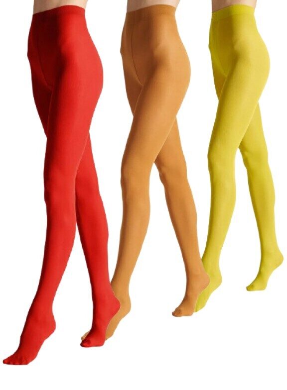 Sarkanie un dzeltenie toņi - zeķubikses no mikrošķiedras SATIN 40, VENEZIANA