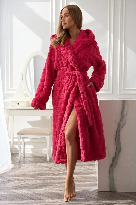 Garš sieviešu halāts ar kapuci  2554 VALENTI, L&L 