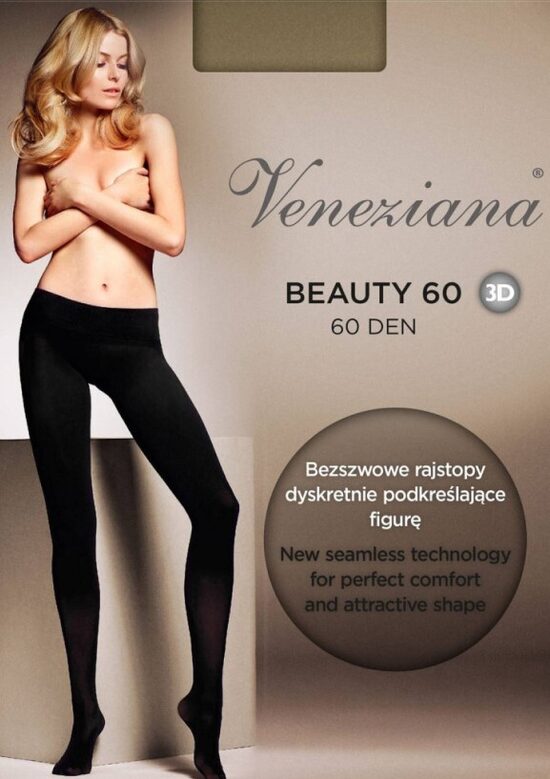  Bezvīļu 3D zeķubikses BEAUTY 60 no mikrošķiedras, VENEZIANA