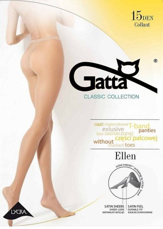 Zīdainas zeķubikses ELLEN 15 den, T-band, GATTA