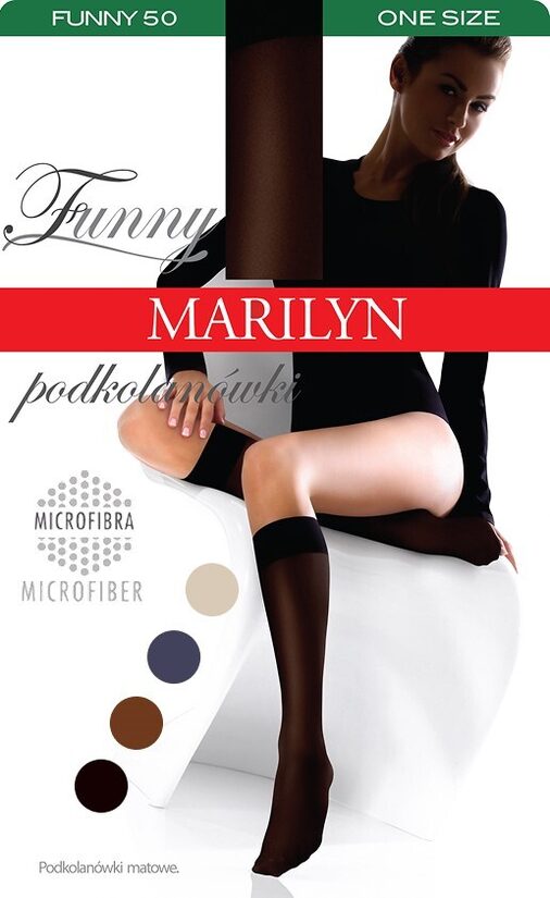 50 den pusgarās zeķes no mikrošķiedras FUNNY, MARILYN