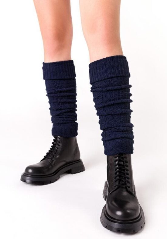 Biezas un mīkstas vilnas getras STEVEN, tumši zilas