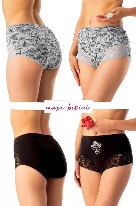 (2.gab.) Maxi bikini kokvilnas biksītes Key LPF 578