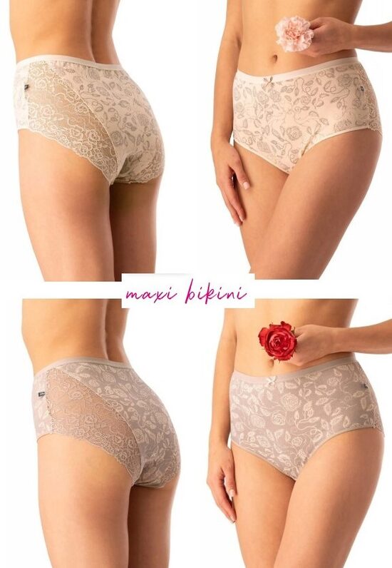 (2.gab.) Maxi bikini kokvilnas biksītes Key LPF 590