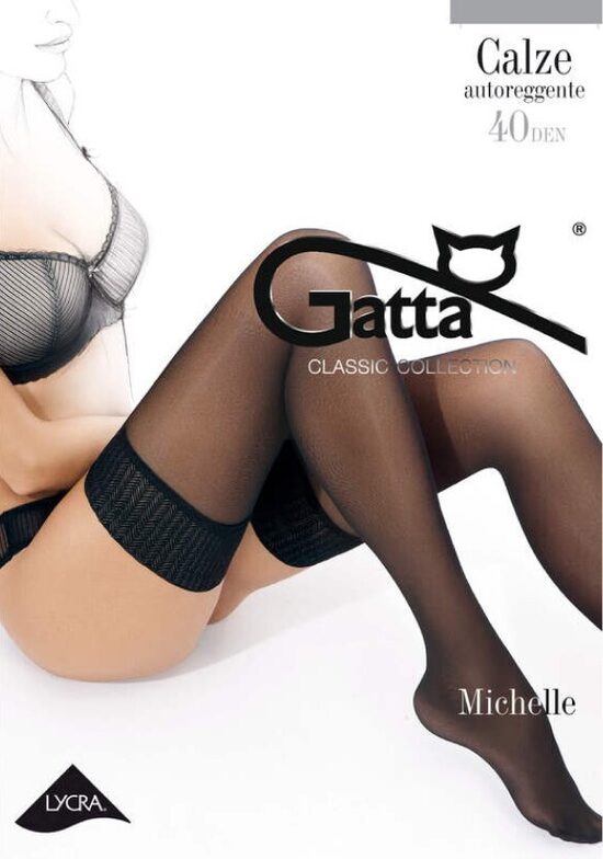 MICHELLE 40 den, matētas caurspīdīgas pielīmējamās zeķes, GATTA