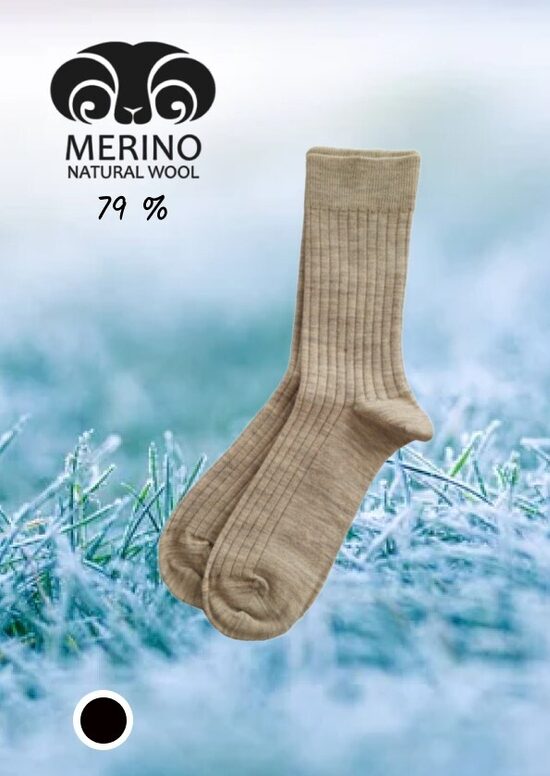 MERINO WOOL sieviešu vilnas zeķes, MILENA
