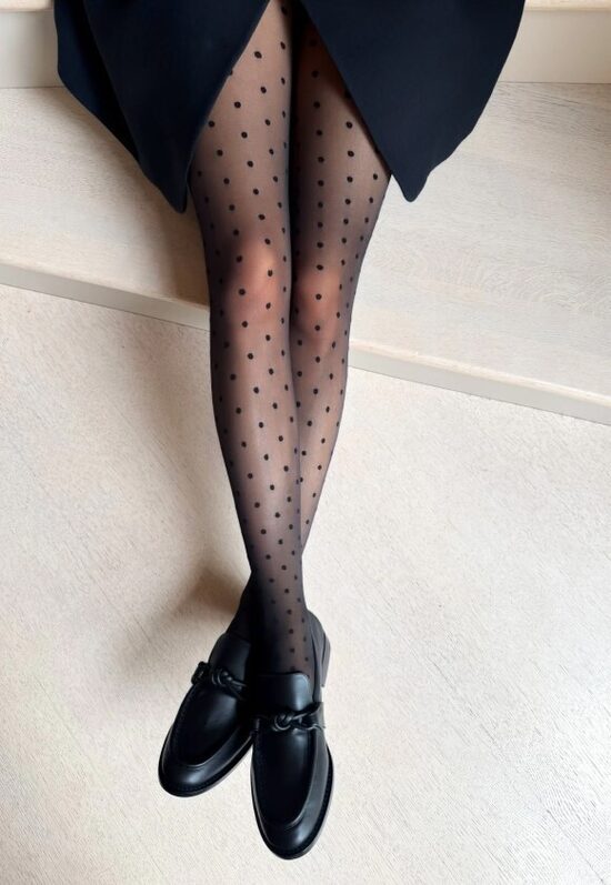 Zeķubikses ar punktiņu rakstu MYRIAM, Veneziana