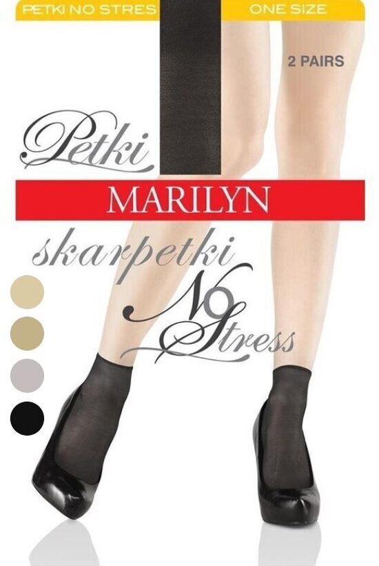 Elegantas sieviešu īszeķes bez gumijas PETKI NO STRESS, MARILYN, 2 pāri.