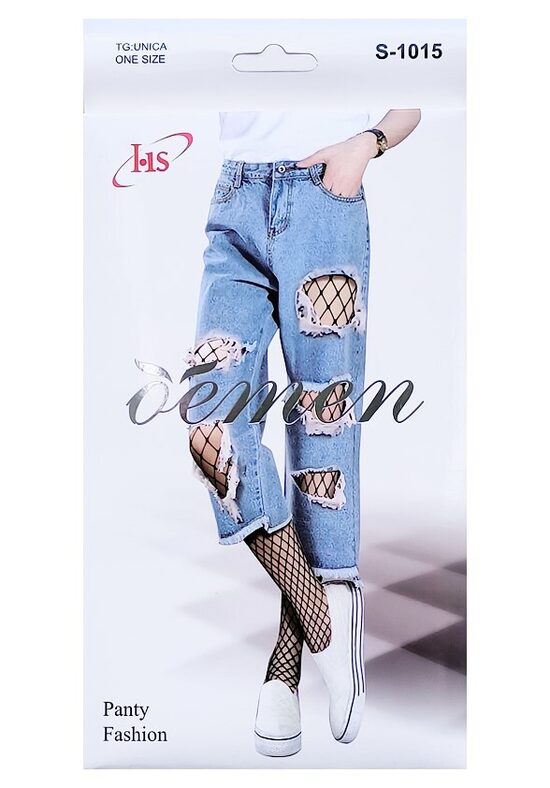 Liela tīkliņa zeķbikses S-1015, melnas