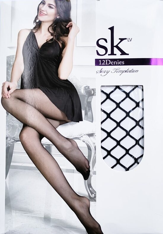 Tīkliņzeķubikses ar vidējo acs izmēru SK-2, melnas