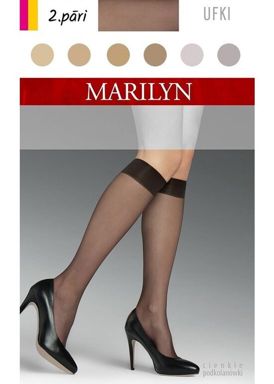 Klasiskas pusgarās zeķes UFKI, MARILYN, 2 pāri.