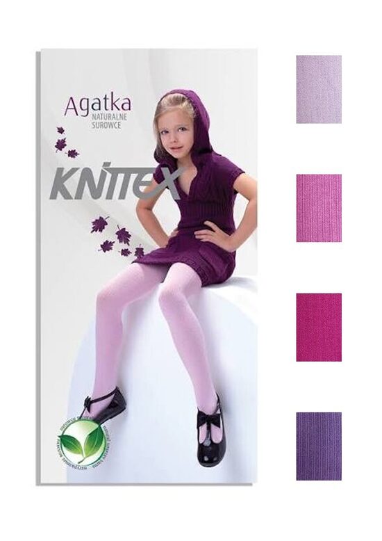 Violetie un bordo toņi - viskozes zeķubikses meitenem AGATKA, Knittex