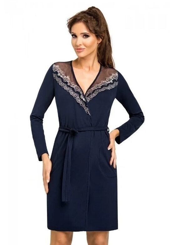 Viskozes halāts JASMINE Donna, dark blue