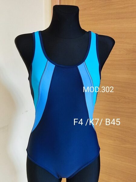Kopējais meiteņu sporta peldkostīms Zalewski F4/K7/B45 izm.158