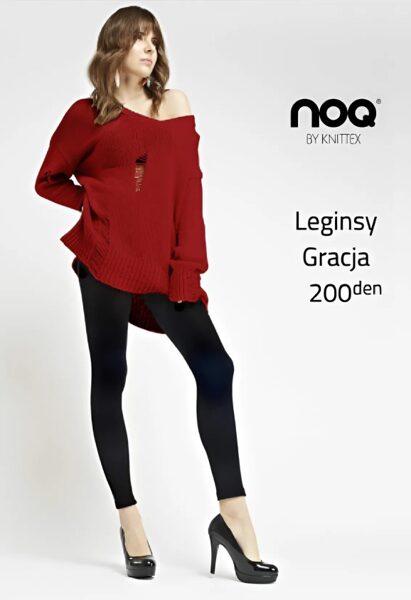 Plus Size legingi no mikrošķiedras GRACJA 200 den, KNITTEX