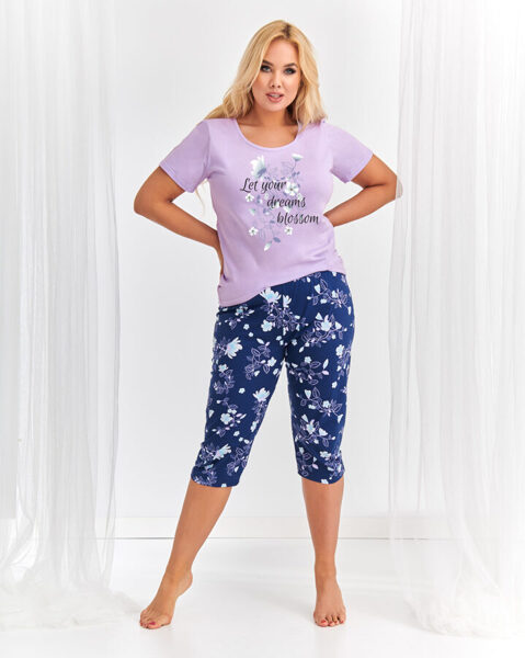 (2XL) Kokvilnas sieviešu pidžama 2379 AGNIESZKA TARO