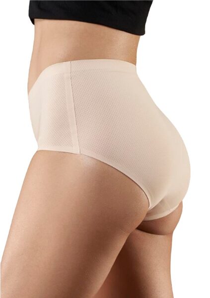 Elpošas paaugstinātās bezvīļu biksītes AIR MAXI Natural, Julimex Lingerie