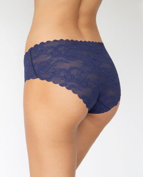 Klasiskā piegriezuma bezvīļu biksītes BELLIE, Julimex Lingerie, blu