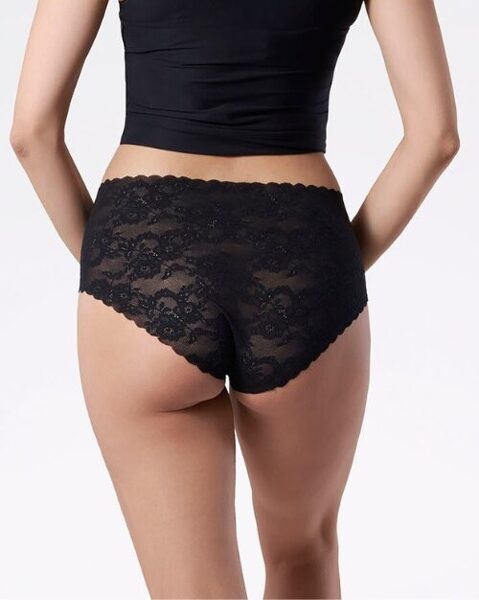 Bezvīļu biksītes ar augstu vidukļa līniju BELLIE MAXI, Julimex Lingerie, melnas