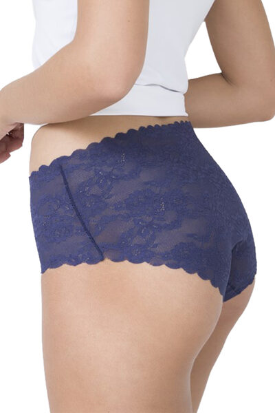 (S) Bezvīļu biksītes  ar augstu vidukļa līniju BELLIE MAXI, Julimex Lingarie, tumši zilas