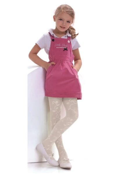 Viskozes zeķubikses meitenēm ar rakstu Knittex BIANKA (5 krāsās)