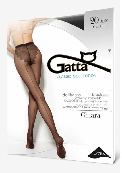  Stillīgas zeķubikses ar vīli CHIARA, GATTA (melnas)