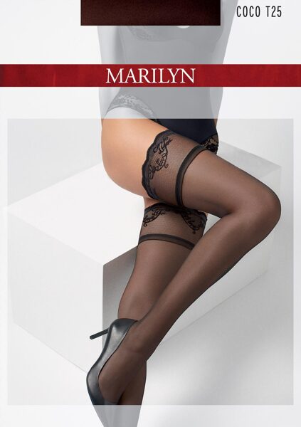 Marilyn COCO T25 smalkās zeķes Love YOU