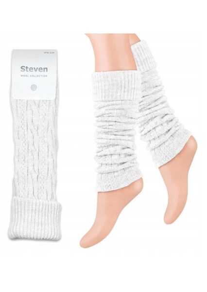 Mīkstas un stilīgas getras STEVEN, baltas