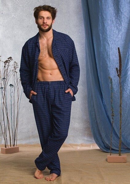 Vīriešu kokvilnas pidžama MNS 458, KEY 