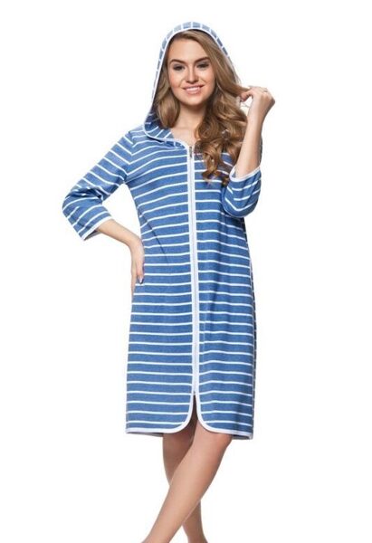 (M) Kokvilnas sieviešu halāts DOROTA FR-195