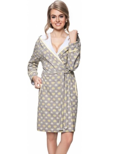 Kokvilnas sieviešu halāts DOROTA FR-199