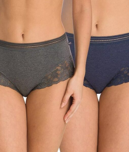 (M - 2.gab.) High Waist Bikini kokvilnas biksītes Key LPF 244, 2 gab.