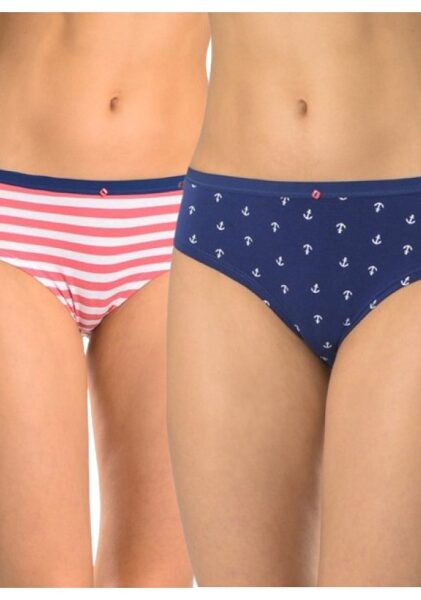 (2.gab.) Kokvilnas mini back bikini biksītes Key LPN 098.