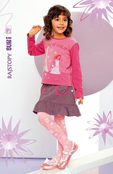 Zeķubikses meitenēm 20 den ar rakstu SURI, Mona