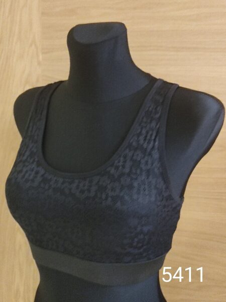 Sieviešu sporta tops 5411, melns