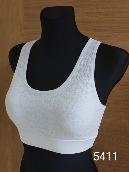 Sieviešu sporta tops 5411, balts