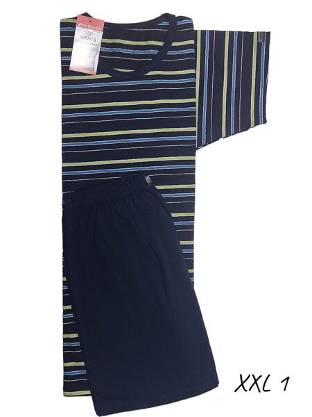 Vīriešu kokvilnas pidžama ar īsām piedurknēm SESTO SENSO, XXL 